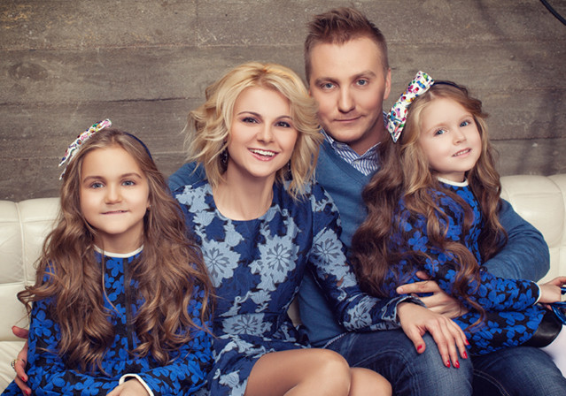 Диана Тевосова с семьёй